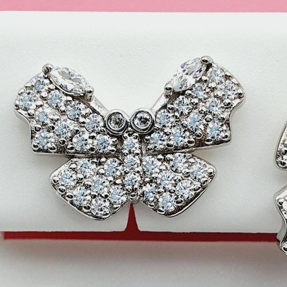 925 Sterling Silver Cubic Zirconia Earrings, U19254531 - Picture 4 of 11